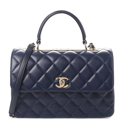 navy blue Chanel bag